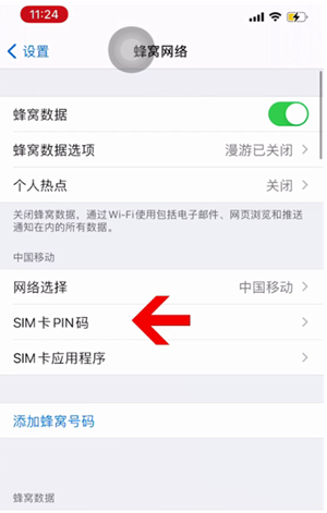 肃州苹果14维修网分享如何给iPhone14的SIM卡设置密码 