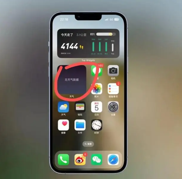 肃州苹果手机维修分享:iOS16主屏幕天气小组件无法正常工作怎么办？ 